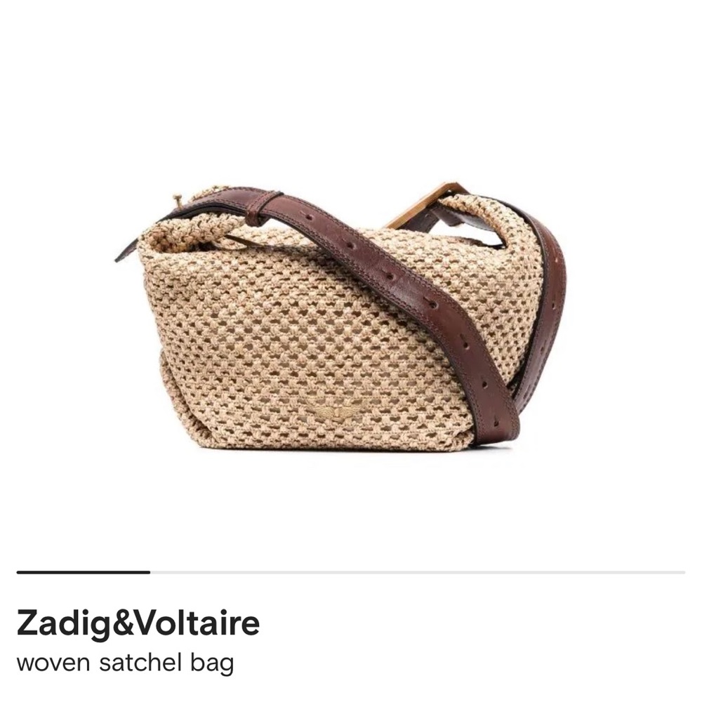 Zadig & Voltaire Woven Satchel Bag. Brand New With Tags!!